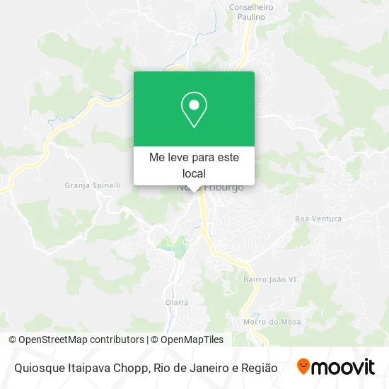 Quiosque Itaipava Chopp mapa