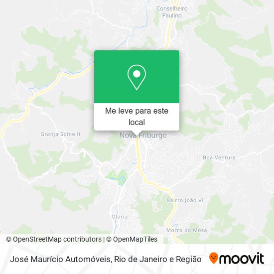 José Maurício Automóveis mapa