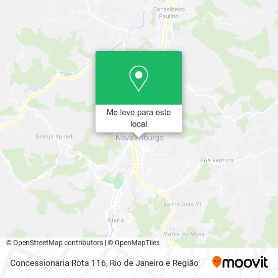 Concessionaria Rota 116 mapa