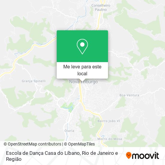 Escola de Dança Casa do Líbano mapa