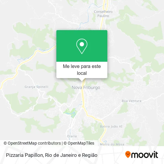 Pizzaria Papillon mapa