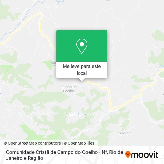 Comunidade Cristã de Campo do Coelho - Nf mapa