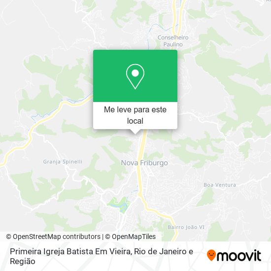 Primeira Igreja Batista Em Vieira mapa