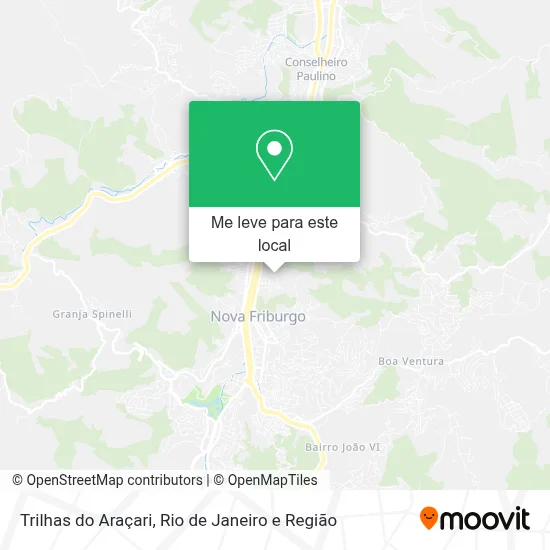 Trilhas do Araçari mapa