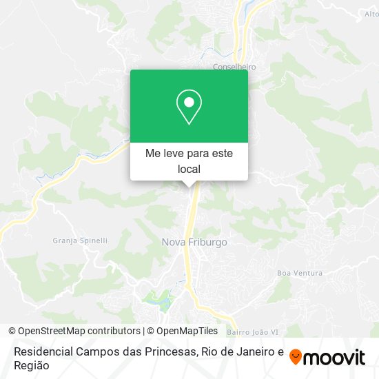 Residencial Campos das Princesas mapa