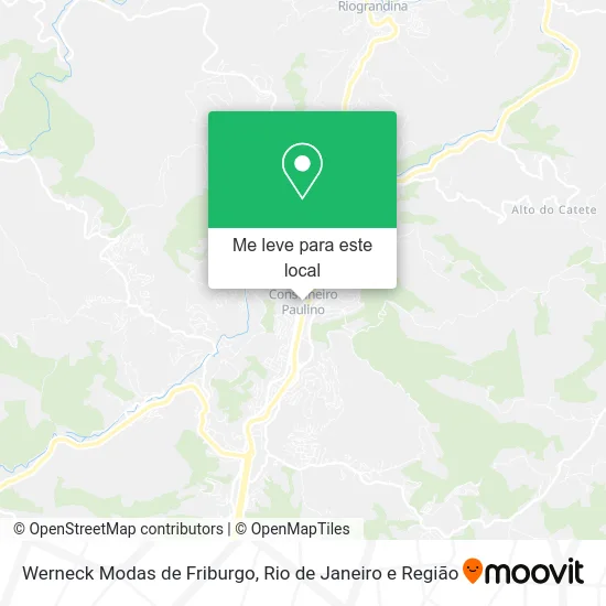 Werneck Modas de Friburgo mapa