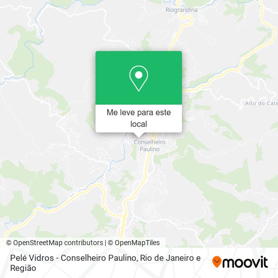 Pelé Vidros - Conselheiro Paulino mapa