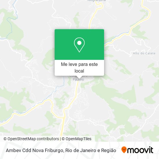 Ambev Cdd Nova Friburgo mapa