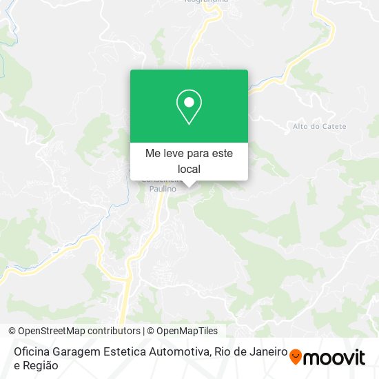 Oficina Garagem Estetica Automotiva mapa