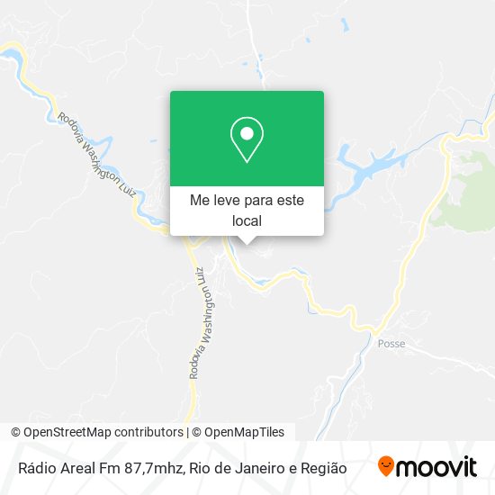Rádio Areal Fm 87,7mhz mapa