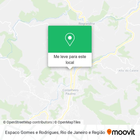 Espaco Gomes e Rodrigues mapa