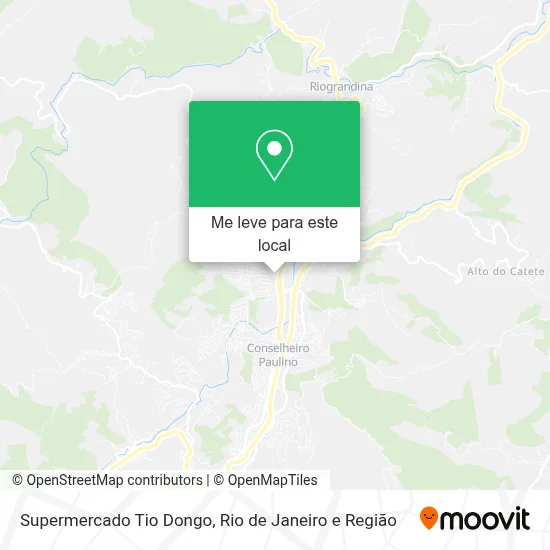 Supermercado Tio Dongo mapa
