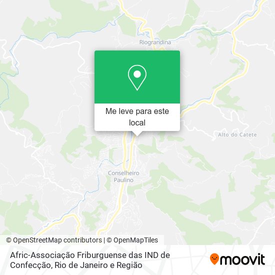 Afric-Associação Friburguense das IND de Confecção mapa