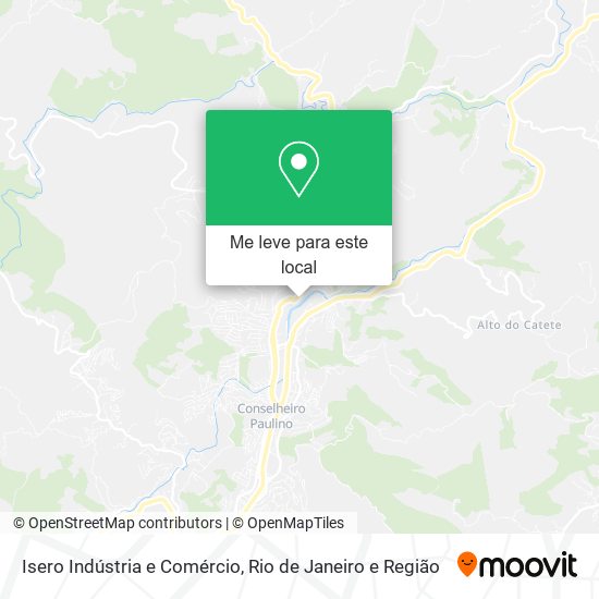 Isero Indústria e Comércio mapa