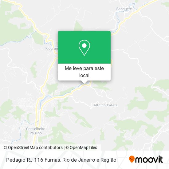 Pedagio RJ-116 Furnas mapa
