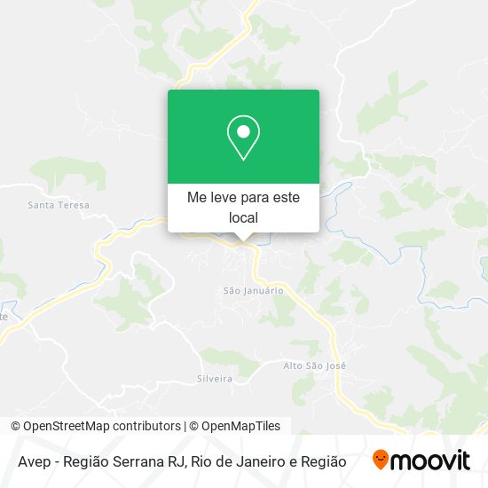 Avep - Região Serrana RJ mapa