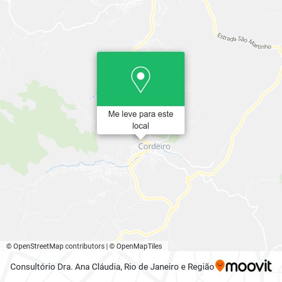 Consultório Dra. Ana Cláudia mapa