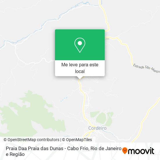 Praia Daa Praia das Dunas - Cabo Frio mapa