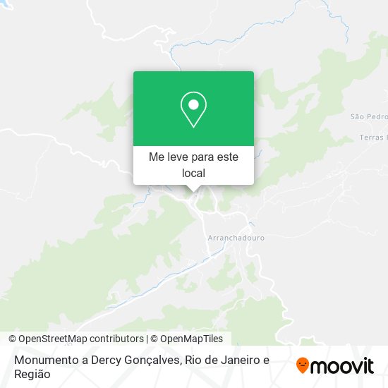 Monumento a Dercy Gonçalves mapa