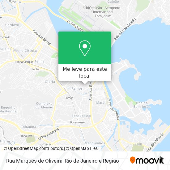 Rua Marquês de Oliveira mapa