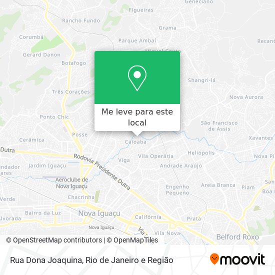 Rua Dona Joaquina mapa
