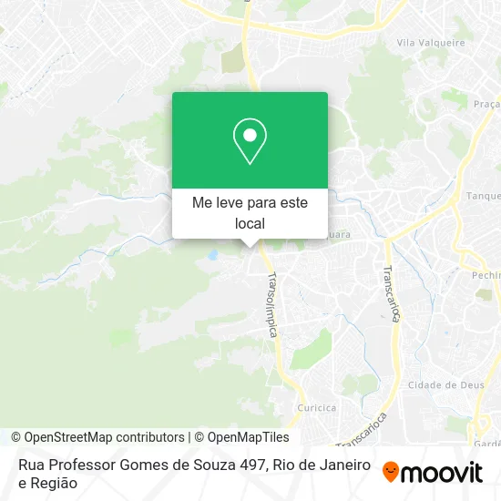 Rua Professor Gomes de Souza 497 mapa