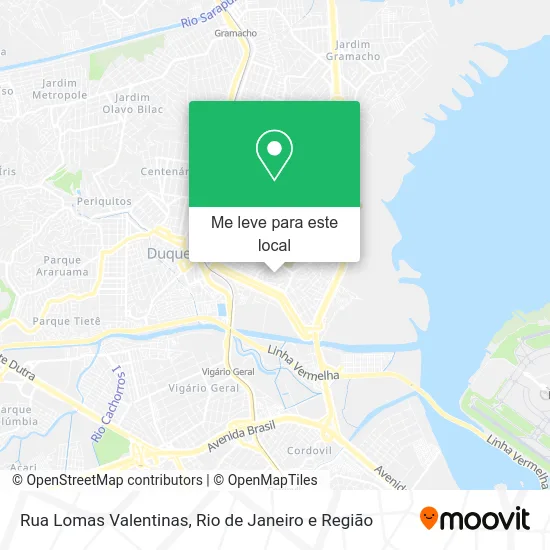 Rua Lomas Valentinas mapa