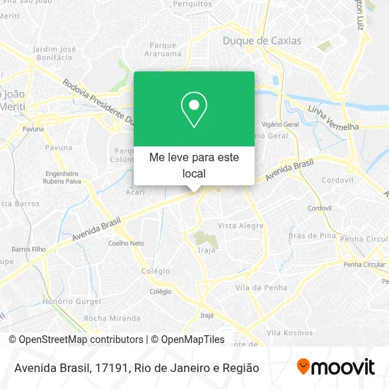 Avenida Brasil, 17191 mapa