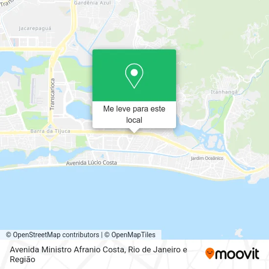 Avenida Ministro Afranio Costa mapa