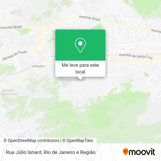 Rua Júlio Isnard mapa