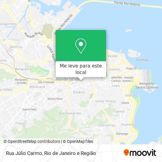 Rua Júlio Carmo mapa