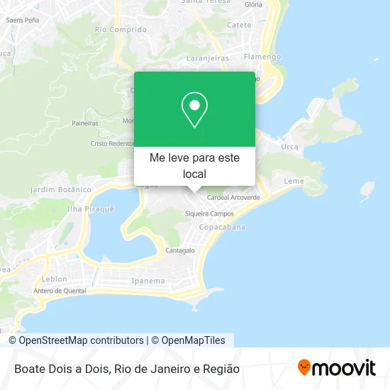 Boate Dois a Dois mapa