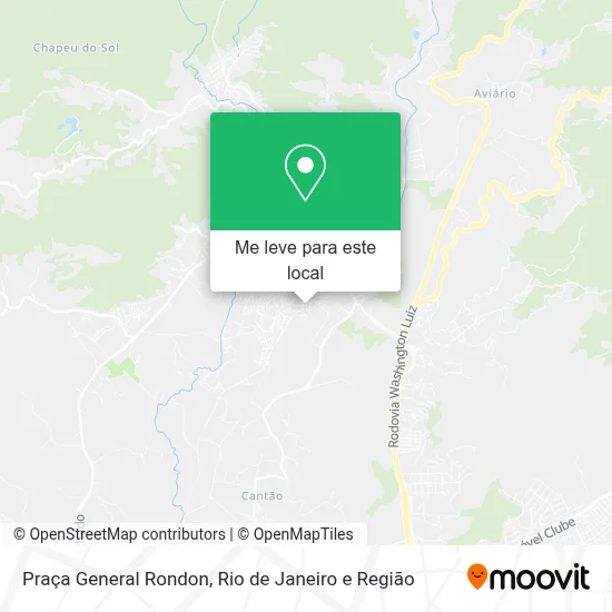 Praça General Rondon mapa