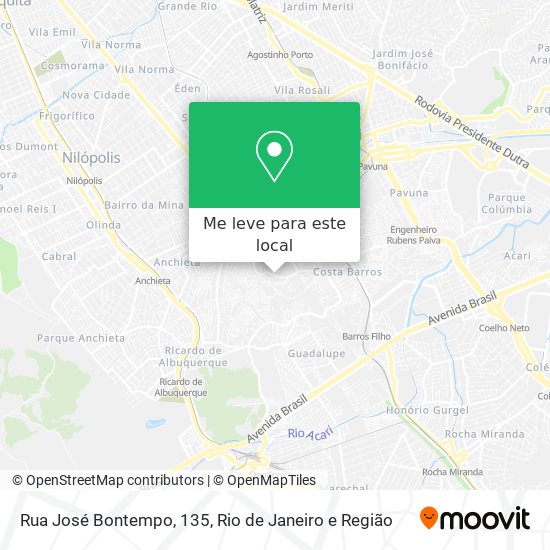 Rua José Bontempo, 135 mapa