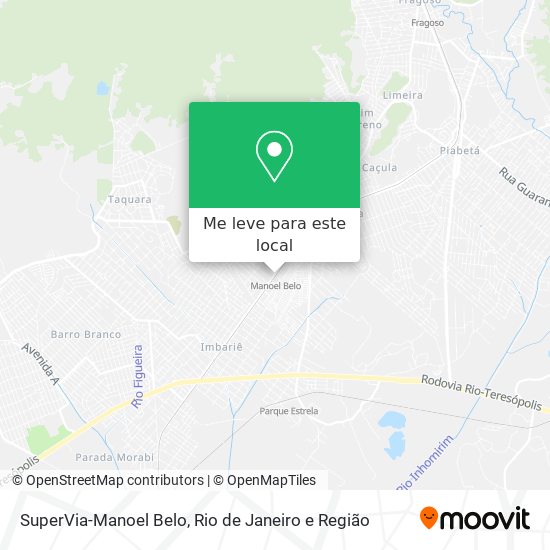 SuperVia-Manoel Belo mapa