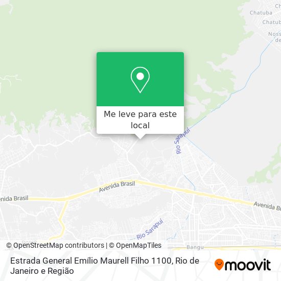 Estrada General Emílio Maurell Filho 1100 mapa