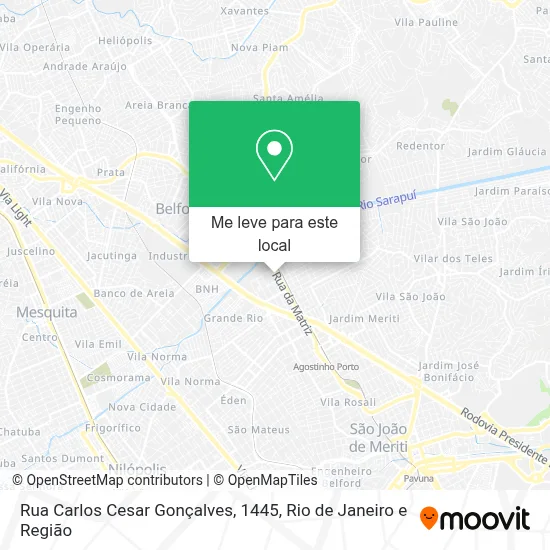 Rua Carlos Cesar Gonçalves, 1445 mapa