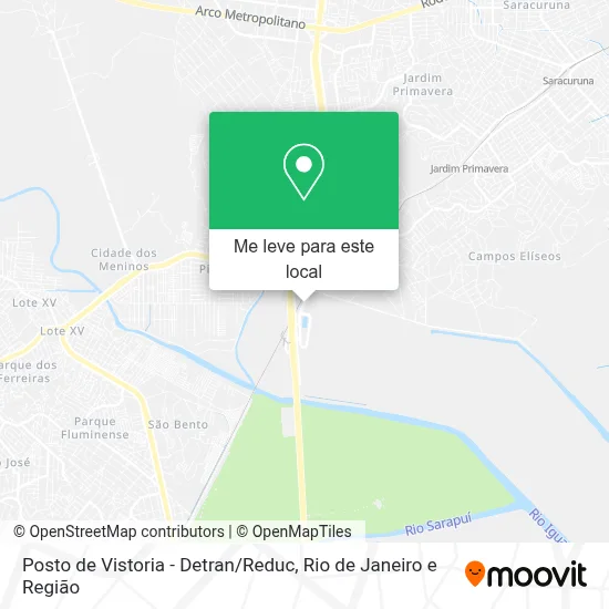 Posto de Vistoria - Detran / Reduc mapa