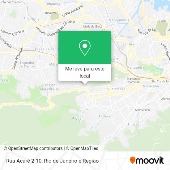 Rua Acaré 2-10 mapa