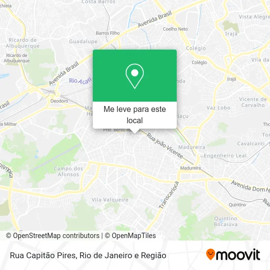 Rua Capitão Pires mapa