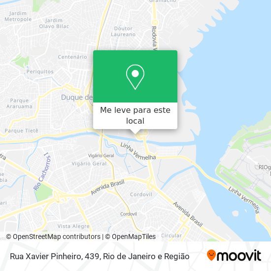 Rua Xavier Pinheiro, 439 mapa