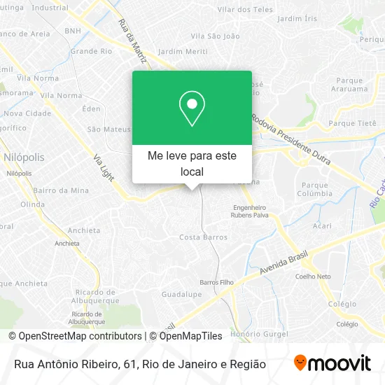 Rua Antônio Ribeiro, 61 mapa
