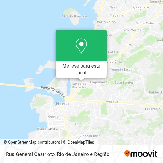 Rua General Castrioto mapa