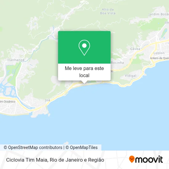 Ciclovia Tim Maia mapa