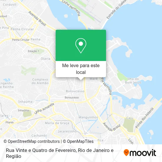 Rua Vinte e Quatro de Fevereiro mapa