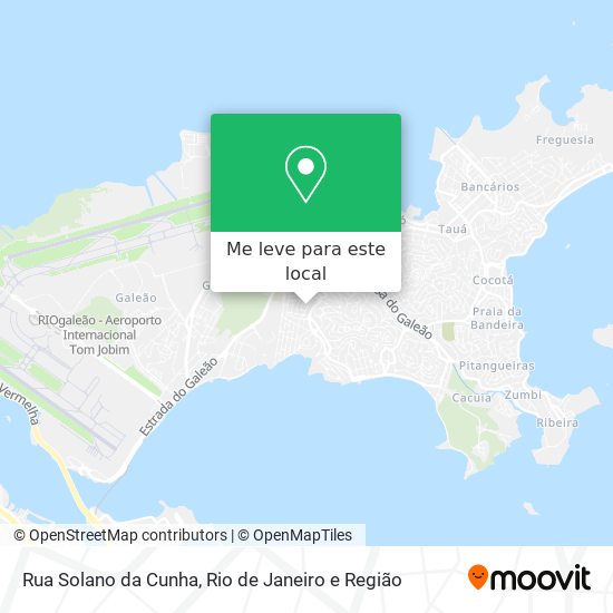 Rua Solano da Cunha mapa