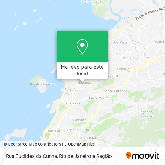 Rua Euclides da Cunha mapa