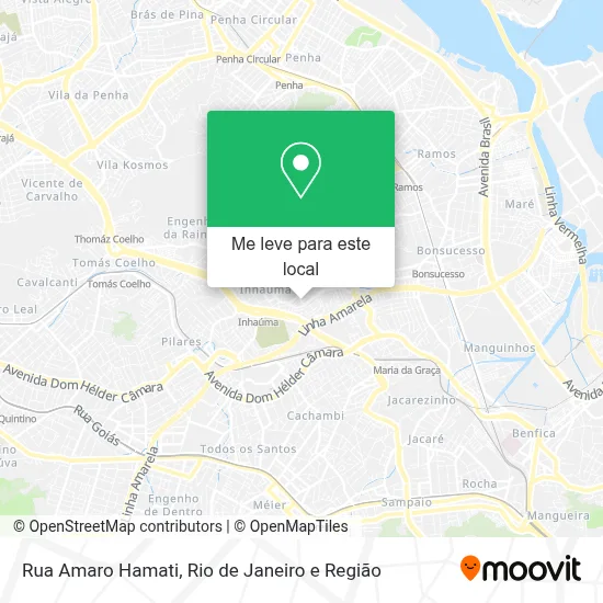 Rua Amaro Hamati mapa