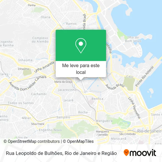 Rua Leopoldo de Bulhões mapa