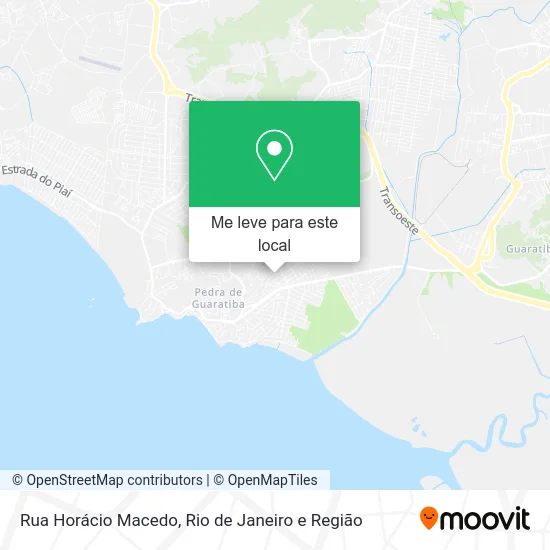 Rua Horácio Macedo mapa